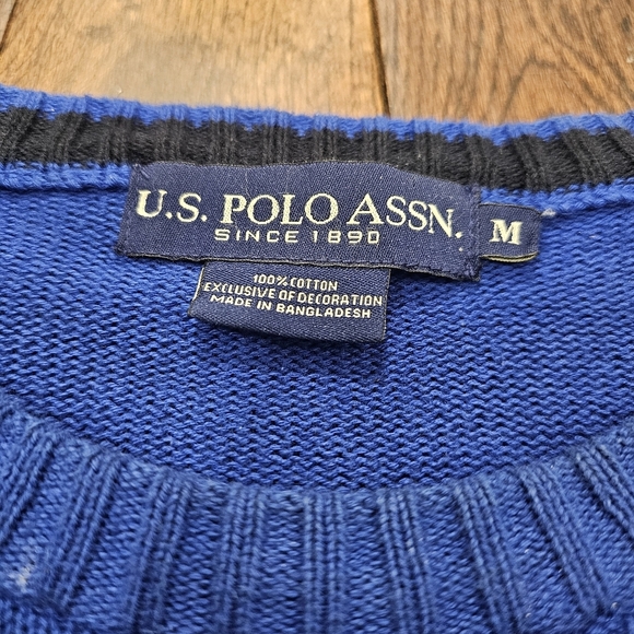 US Polo Assn. by Ralph Lauren Men's Blue Sweater - Picture 5 of 6